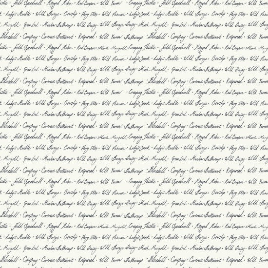 Wildflower Script in Linen - Midsummer by Hackney & Co