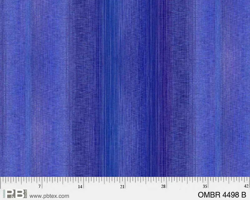Dark Blue Ombre by P&B Textiles - Extra wide backing