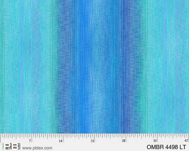 Pale Blue Ombre by P&B Textiles - Extra wide backing