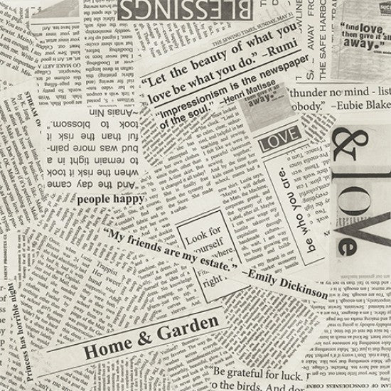 Newspaper script - Extra wide backing