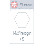 Hugs 'n Kisses  EPP iron ons - 1.5" hexagon