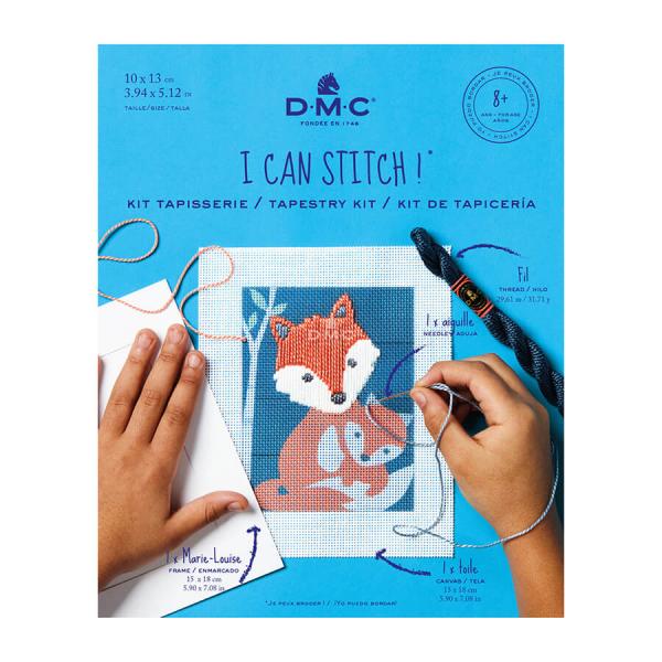 
            
                Load image into Gallery viewer, D.M.C Tapestry Kit - I Can Stitch! - Gaspar the Fox
            
        