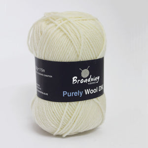 Purely Wool DK by Broadway Yarns - Cream 902