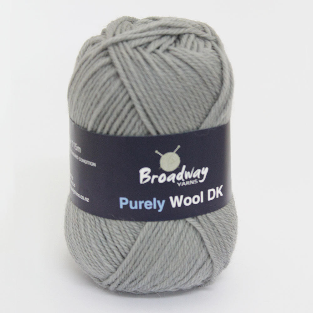 Purely Wool DK by Broadway Yarns - Grey