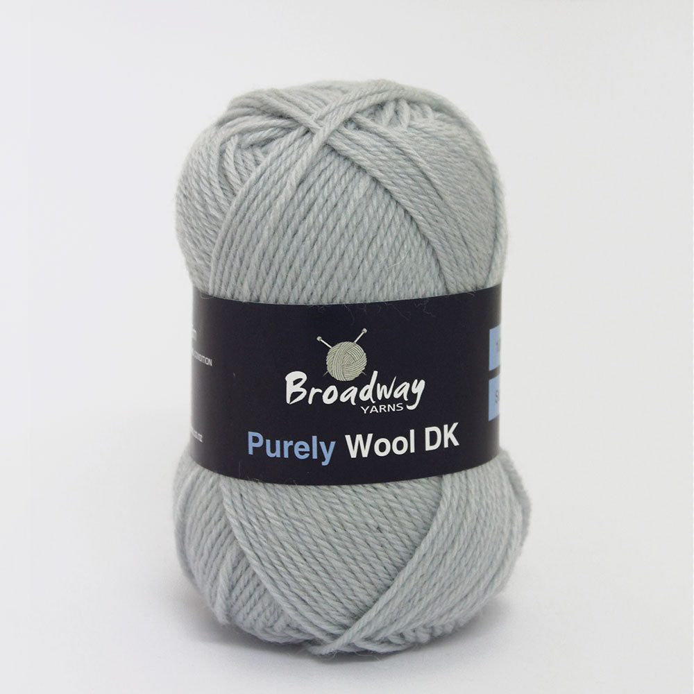 
            
                Load image into Gallery viewer, Purely Wool DK by Broadway Yarns -Silver 919
            
        