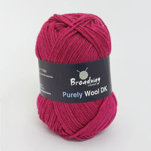 Purely Wool DK by Broadway Yarns - Fuschia - 934