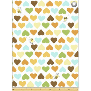 
            
                Load image into Gallery viewer, Hearts &amp;amp; Bees Light Gold - SUSYBEE
            
        