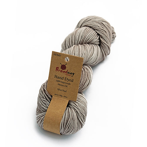 
            
                Load image into Gallery viewer, Hand Painted Yarn Merino DK - Silver Pearl
            
        