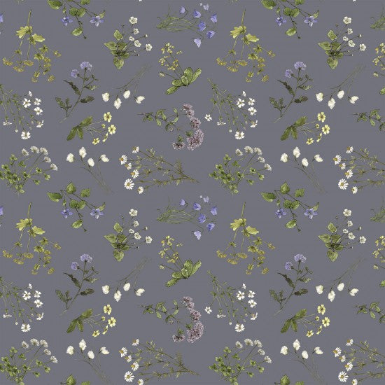 Meadow Ditsy in Graphite - Midsummer by Hackney & Co