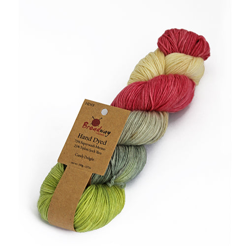 Hand Dyed Sock Yarn - Candy Delight