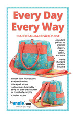byAnnie.com - Every Day Every Way - Diaper Bag-Backpack-Purse